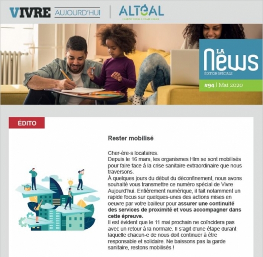 Vivre aujourd&rsquo;hui, numéro spécial covid-19