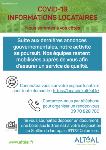 Covid-19 _ Informations locataires