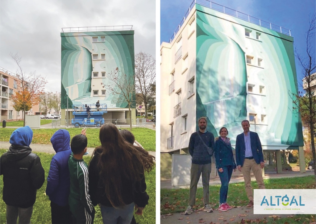 Une fresque dans le quartier du Val d’Aran à Colomiers