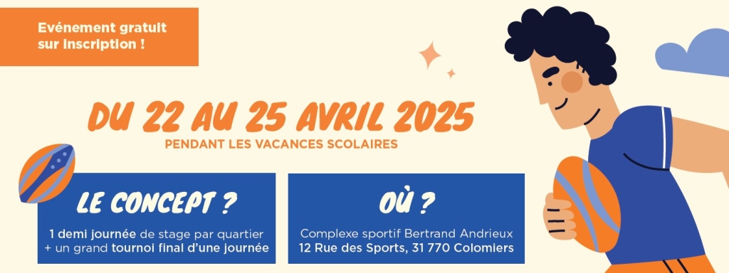Stage d&rsquo;initiation au rugby pour les enfants